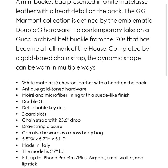 Gucci GG Marmont Mini Bucket bag - Picture 11 of 11